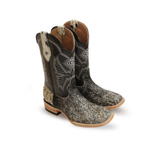 Cargar imagen en el visor de la galería, H2091 - Bota bulldog de pelo pinto negro/barza negro