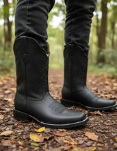 Cargar imagen en el visor de la galería, ELH1006 - Bota rodeo zapata crazy negro
