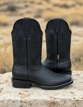 Cargar imagen en el visor de la galería, ELH1006 - Bota rodeo zapata crazy negro