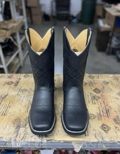 Cargar imagen en el visor de la galería, ELH1006 - Bota rodeo zapata crazy negro