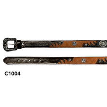 Load image into Gallery viewer, C1004 - Cinto vaquero para hombre con herrajes bronce