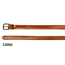 Load image into Gallery viewer, C2002 - Cinto de vestir sencillo para hombre liso miel