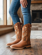 Load image into Gallery viewer, D1001 - Bota bulldog de cuero crazy bronce