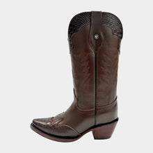 Load image into Gallery viewer, D1082 - Bota puntal snake print café