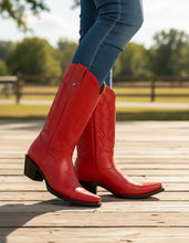 Cargar imagen en el visor de la galería, D2052 - Bota puntal clásica venado rojo