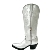 Cargar imagen en el visor de la galería, D4031 - Bota puntal kiara plata metálico