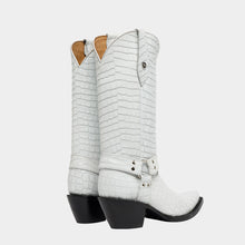 Cargar imagen en el visor de la galería, D4081 - Bota puntal cinto coco blanco