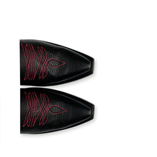 Cargar imagen en el visor de la galería, D4021 - Bota puntal kiara venado negro/rosa