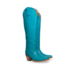 Cargar imagen en el visor de la galería, D6001 - Bota puntal alta venado azul cielo