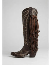 Cargar imagen en el visor de la galería, D6002 - Bota puntal de barbas jersey choco