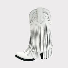 Cargar imagen en el visor de la galería, D7002 - Bota puntal de barbas grizzly blanco