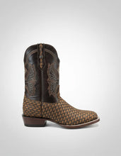 Cargar imagen en el visor de la galería, ELH1015 - Bota bulldog petatillo miel/choco barza café