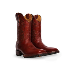 Cargar imagen en el visor de la galería, H1011 - Bota bulldog doble vida capuchino café suela media vida tachón