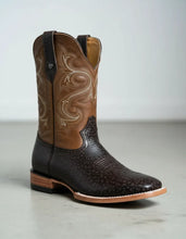 Cargar imagen en el visor de la galería, H1071 - Bota bulldog cuello toro café/cajeta