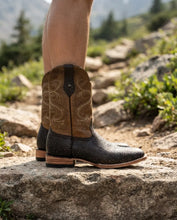 Cargar imagen en el visor de la galería, H1071 - Bota bulldog cuello toro café/cajeta