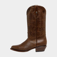 Cargar imagen en el visor de la galería, H1091 - Bota oval gamuza jersey café