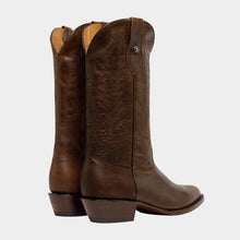 Cargar imagen en el visor de la galería, H1091 - Bota oval gamuza jersey café