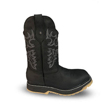 Cargar imagen en el visor de la galería, H8005 - Bota casco de acero crazy floter negro