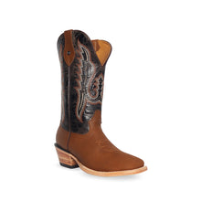 Cargar imagen en el visor de la galería, H2023 - Bota bulldog tacón cubano crazy oro/desierto choco