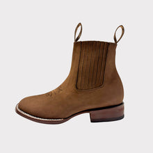 Cargar imagen en el visor de la galería, H2063 - Botín bulldog con ringle nubuck moka