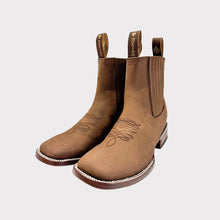 Cargar imagen en el visor de la galería, H2063 - Botín bulldog con ringle nubuck moka