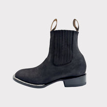 Cargar imagen en el visor de la galería, H2064 - Botín bulldog con ringle nubuck negro