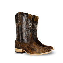 Cargar imagen en el visor de la galería, H2092 - Bota bulldog de pelo atigrado/barza café