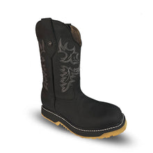 Cargar imagen en el visor de la galería, H8005 - Bota casco de acero crazy floter negro