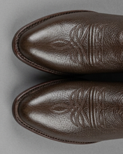 Cargar imagen en el visor de la galería, H6004 - Bota oval bordada venado choco
