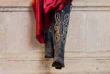 Load image into Gallery viewer, D1054 - Bota puntal alta brasil negro