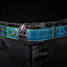 Load image into Gallery viewer, CD4002 - Cinto para dama piedras y corazones desierto azul turquesa