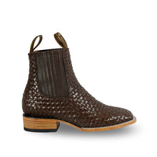 Cargar imagen en el visor de la galería, H3011 - Botín bulldog cuero petatillo café