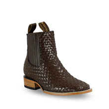 Cargar imagen en el visor de la galería, H3011 - Botín bulldog cuero petatillo café