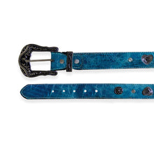 Load image into Gallery viewer, CD4002 - Cinto para dama piedras y corazones desierto azul turquesa