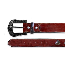 Load image into Gallery viewer, CD4003 - Cinto para dama piedras y corazones desierto rojo