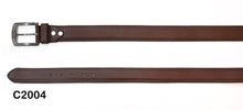 Load image into Gallery viewer, C2004 - Cinto de vestir sencillo para hombre liso café