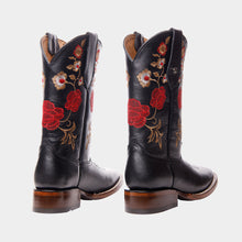 Load image into Gallery viewer, D1004 - Bota bulldog de cuero atanado negro