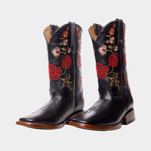 Load image into Gallery viewer, D1004 - Bota bulldog de cuero atanado negro