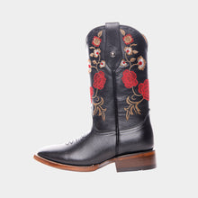 Load image into Gallery viewer, D1004 - Bota bulldog de cuero atanado negro