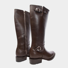 Load image into Gallery viewer, D1021 - Bota oval campera atanado café