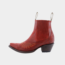 Cargar imagen en el visor de la galería, D1063 - Botín puntal bordado águila jersey rojo