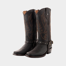 Load image into Gallery viewer, D1094 - Bota rodeo con cinto crazy choco