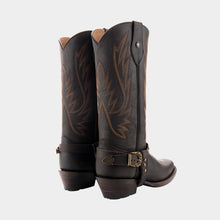 Load image into Gallery viewer, D1094 - Bota rodeo con cinto crazy choco