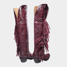 Load image into Gallery viewer, D2074 - Bota canela barbas jersey vino