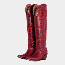 Cargar imagen en el visor de la galería, D3052 - Bota puntal canelita jersey rojo