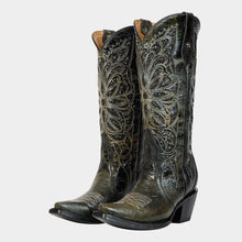 Cargar imagen en el visor de la galería, D4013 - Bota puntal láser con estoperoles desierto negro