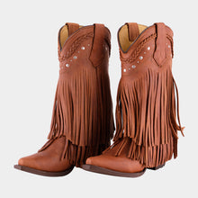 Cargar imagen en el visor de la galería, ELD1002 - Bota puntal de barbas crazy bronce