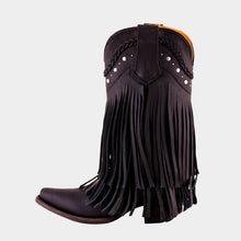 Cargar imagen en el visor de la galería, D7003 - Bota puntal de barbas crazy negro