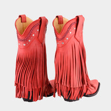Load image into Gallery viewer, D7004 - Bota puntal de barbas crazy rojo