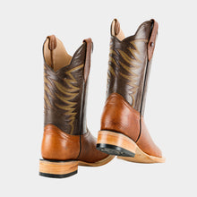 Cargar imagen en el visor de la galería, H1003 - Bota bulldog de cuero bullfy bronce/café